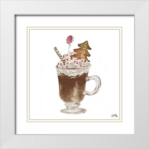 Gingerbread and a Mug Full of Cocoa IV White Modern Wood Framed Art Print with Double Matting by Medley, Elizabeth