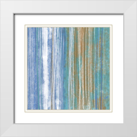 Donegal Abstract I White Modern Wood Framed Art Print with Double Matting by Meneely, Dan