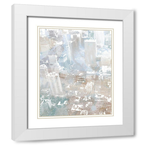Empire View II  (vertical) White Modern Wood Framed Art Print with Double Matting by Meneely, Dan