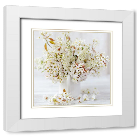 Morning Light White Modern Wood Framed Art Print with Double Matting by Gardner, Sarah