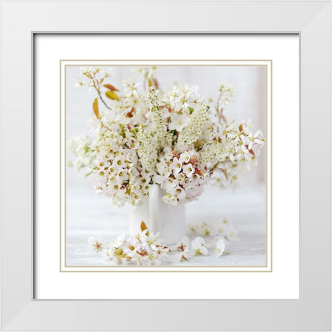 Morning Light White Modern Wood Framed Art Print with Double Matting by Gardner, Sarah
