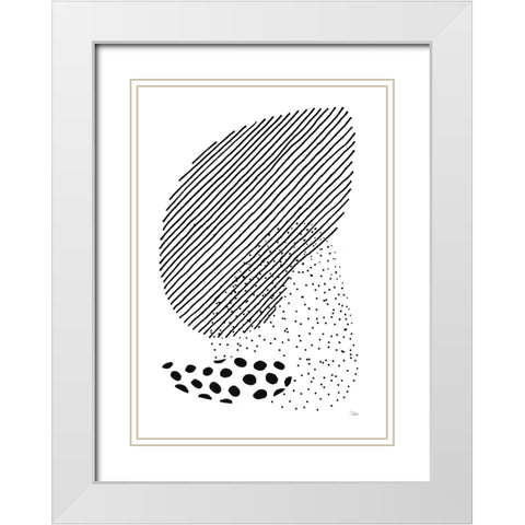 Jungle Zone White Modern Wood Framed Art Print with Double Matting by Pinto, Patricia