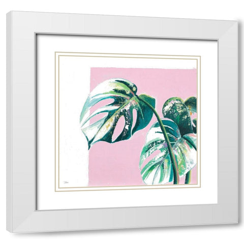 New Tropics II White Modern Wood Framed Art Print with Double Matting by Pinto, Patricia
