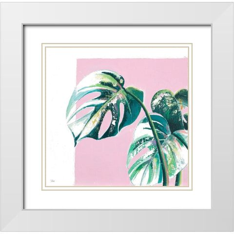 New Tropics II White Modern Wood Framed Art Print with Double Matting by Pinto, Patricia