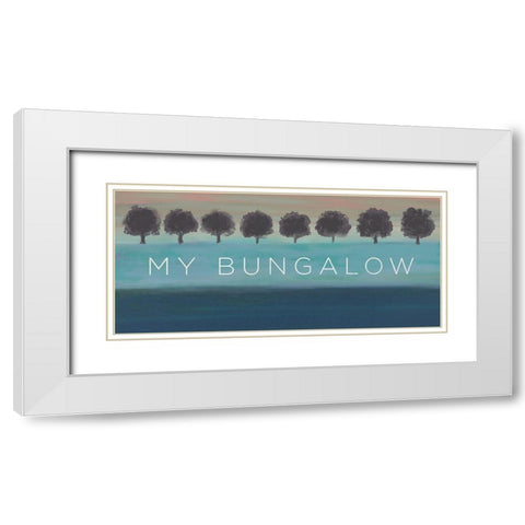 My Bungalow White Modern Wood Framed Art Print with Double Matting by Meneely, Dan
