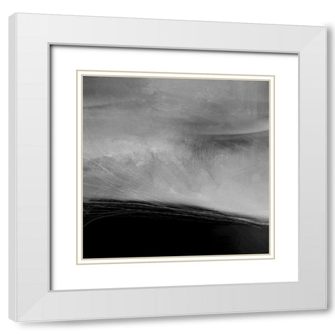 Moonlight II White Modern Wood Framed Art Print with Double Matting by Meneely, Dan