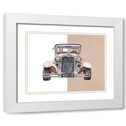 Old Time Road White Modern Wood Framed Art Print with Double Matting by Pinto, Patricia