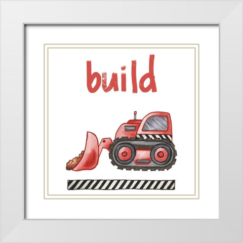 Build White Modern Wood Framed Art Print with Double Matting by Medley, Elizabeth