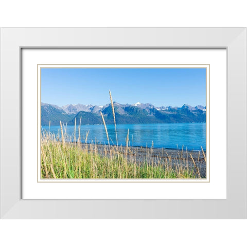 Alaskan Shorelines White Modern Wood Framed Art Print with Double Matting by Wilson, Kali