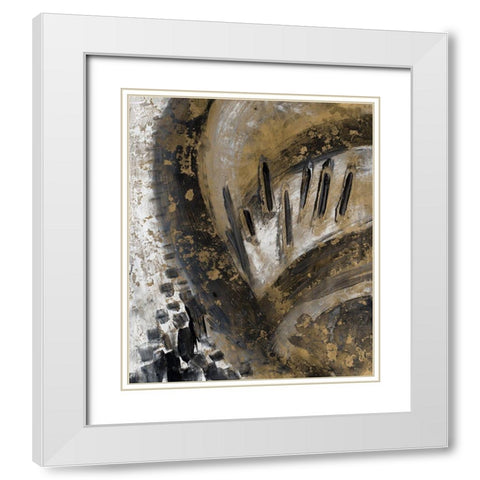 Convergence II White Modern Wood Framed Art Print with Double Matting by Pattinian, M.