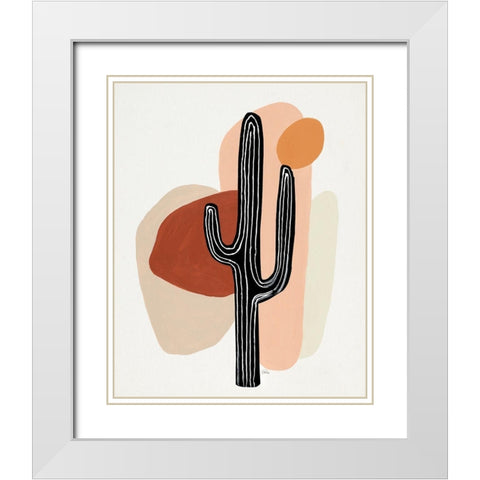 Arizona I White Modern Wood Framed Art Print with Double Matting by Pinto, Patricia