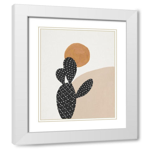 Desert I White Modern Wood Framed Art Print with Double Matting by Pinto, Patricia