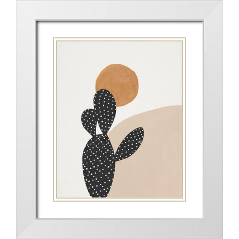 Desert I White Modern Wood Framed Art Print with Double Matting by Pinto, Patricia