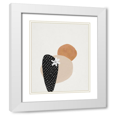 Desert II White Modern Wood Framed Art Print with Double Matting by Pinto, Patricia