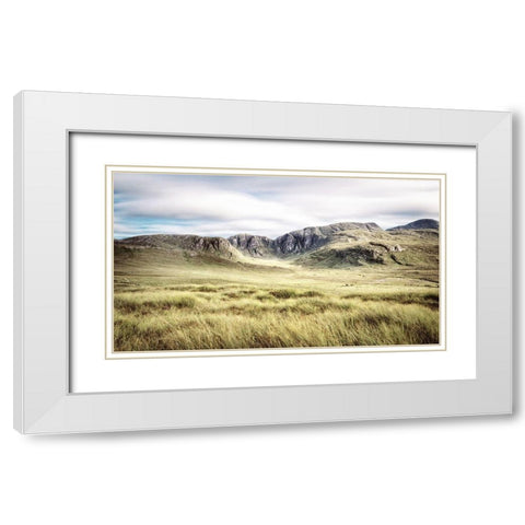 Irish Countryside White Modern Wood Framed Art Print with Double Matting by Amos, Andy