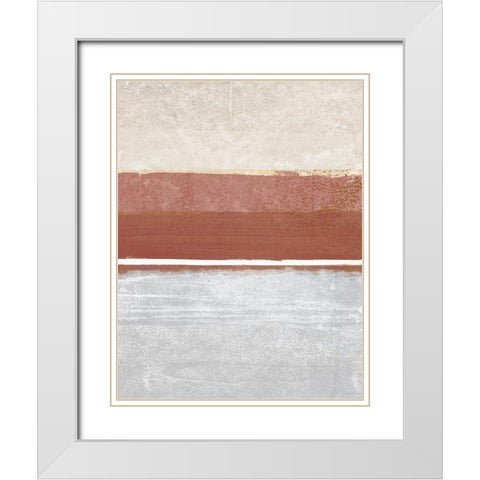 Similar Feelings I White Modern Wood Framed Art Print with Double Matting by Meneely, Dan