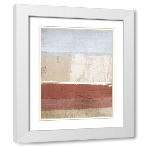Similar Feelings II White Modern Wood Framed Art Print with Double Matting by Meneely, Dan