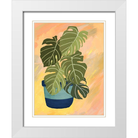 Bright Back To Nature II White Modern Wood Framed Art Print with Double Matting by Pinto, Patricia