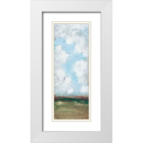 Spring Panel I White Modern Wood Framed Art Print with Double Matting by Pattinian, Merri