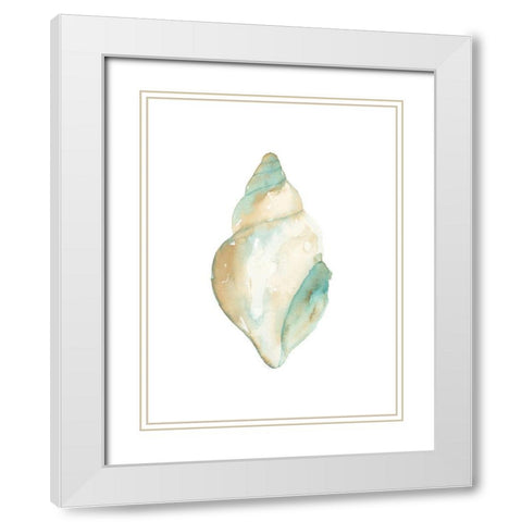Priceless Shells I White Modern Wood Framed Art Print with Double Matting by Price, Lucille