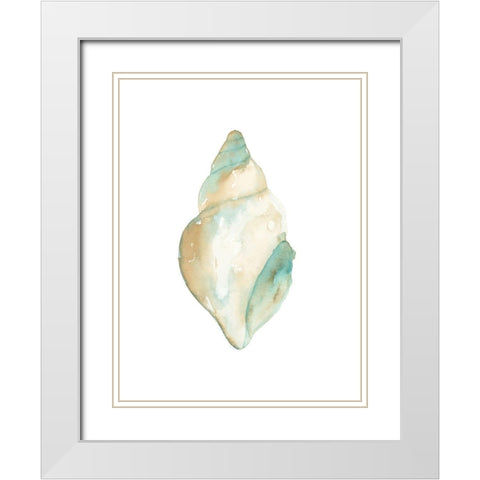Priceless Shells I White Modern Wood Framed Art Print with Double Matting by Price, Lucille