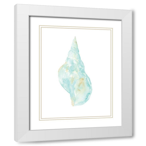 Priceless Shells II White Modern Wood Framed Art Print with Double Matting by Price, Lucille