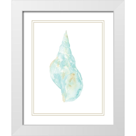 Priceless Shells II White Modern Wood Framed Art Print with Double Matting by Price, Lucille
