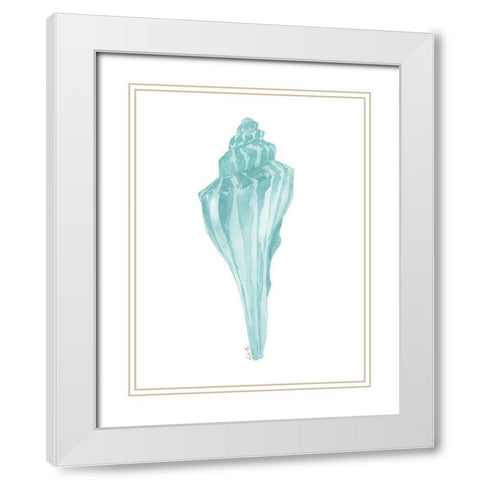Priceless Shells IV White Modern Wood Framed Art Print with Double Matting by Price, Lucille