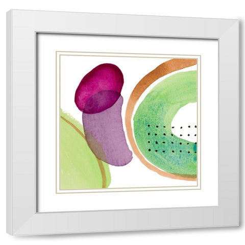 Natures Aura White Modern Wood Framed Art Print with Double Matting by Loreth, Lanie