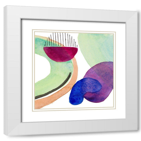 Natures Aura II White Modern Wood Framed Art Print with Double Matting by Loreth, Lanie