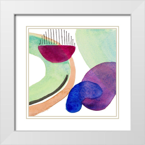 Natures Aura II White Modern Wood Framed Art Print with Double Matting by Loreth, Lanie
