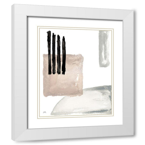 Another Place III White Modern Wood Framed Art Print with Double Matting by Medley, Elizabeth