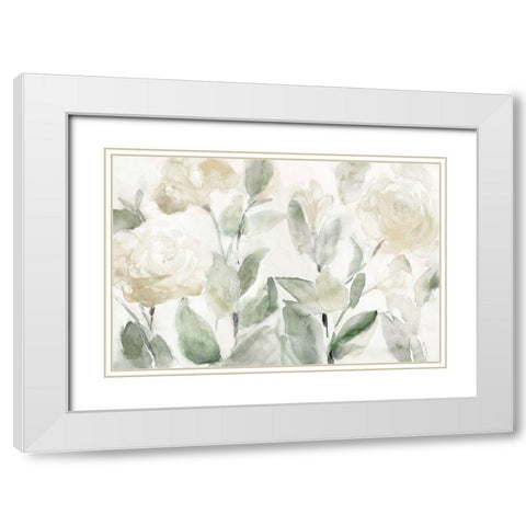 Hello Spring White Modern Wood Framed Art Print with Double Matting by Loreth, Lanie