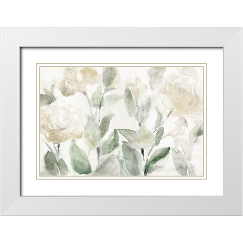Hello Spring White Modern Wood Framed Art Print with Double Matting by Loreth, Lanie