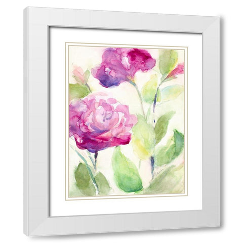 Hello Spring II White Modern Wood Framed Art Print with Double Matting by Loreth, Lanie