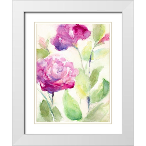 Hello Spring II White Modern Wood Framed Art Print with Double Matting by Loreth, Lanie