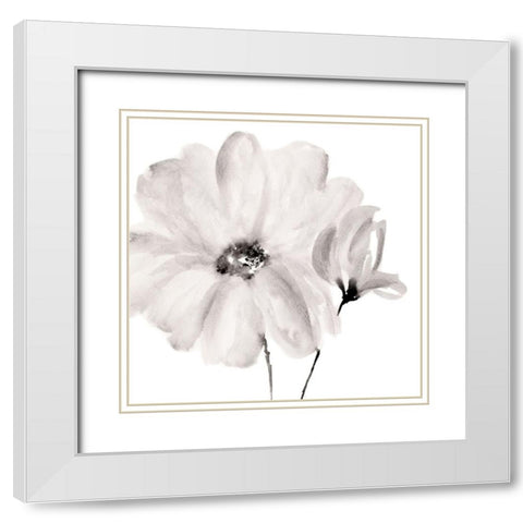 Rise With The Sun Square I White Modern Wood Framed Art Print with Double Matting by Loreth, Lanie