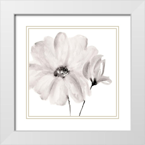 Rise With The Sun Square I White Modern Wood Framed Art Print with Double Matting by Loreth, Lanie