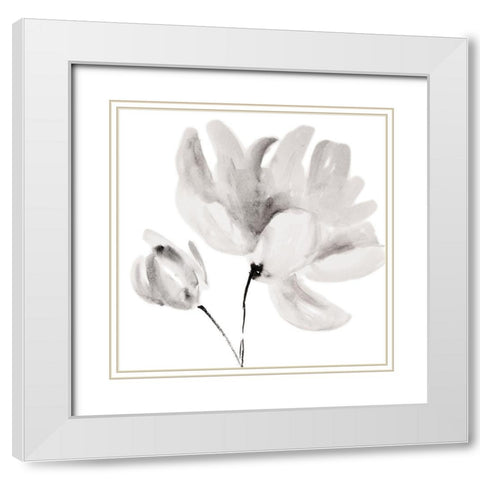 Rise With The Sun Square II White Modern Wood Framed Art Print with Double Matting by Loreth, Lanie