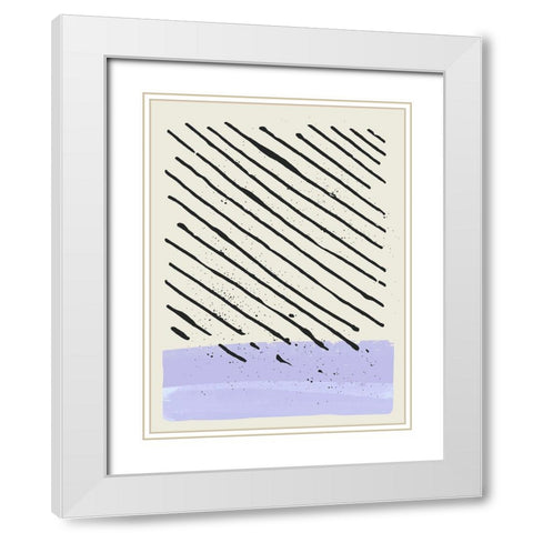 Certain Rhythm III White Modern Wood Framed Art Print with Double Matting by Sheppard, Lucca