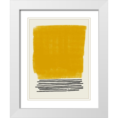 Certain Rhythm I White Modern Wood Framed Art Print with Double Matting by Sheppard, Lucca