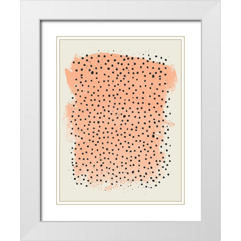 Peachy Keen White Modern Wood Framed Art Print with Double Matting by Sheppard, Lucca