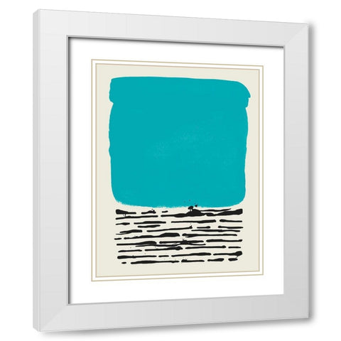 Certain Rhythm II White Modern Wood Framed Art Print with Double Matting by Sheppard, Lucca