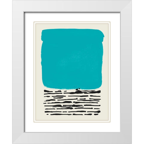 Certain Rhythm II White Modern Wood Framed Art Print with Double Matting by Sheppard, Lucca