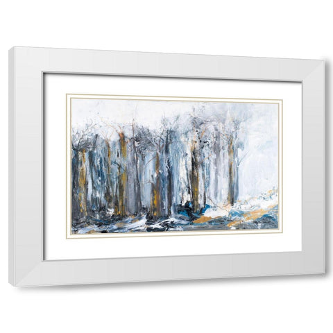 The Forest II White Modern Wood Framed Art Print with Double Matting by Maria, Robin