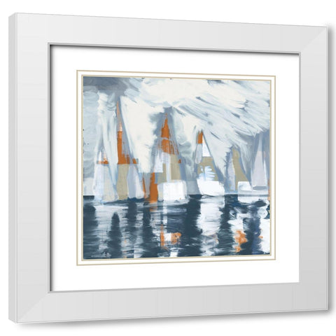 Out Of The Mist I White Modern Wood Framed Art Print with Double Matting by Meneely, Dan