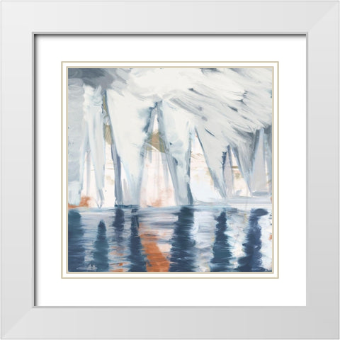 Out Of The Mist II White Modern Wood Framed Art Print with Double Matting by Meneely, Dan