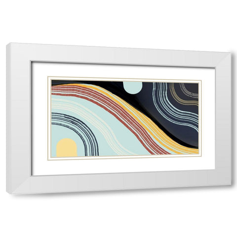 Dusk To Dawn Horizontal White Modern Wood Framed Art Print with Double Matting by Maria, Robin