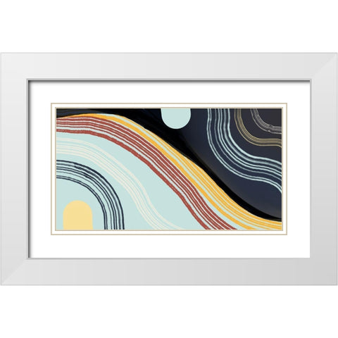 Dusk To Dawn Horizontal White Modern Wood Framed Art Print with Double Matting by Maria, Robin