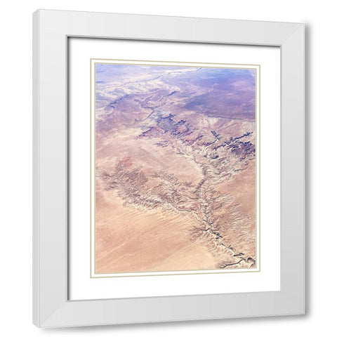 Birds View II White Modern Wood Framed Art Print with Double Matting by Myers, Amelia